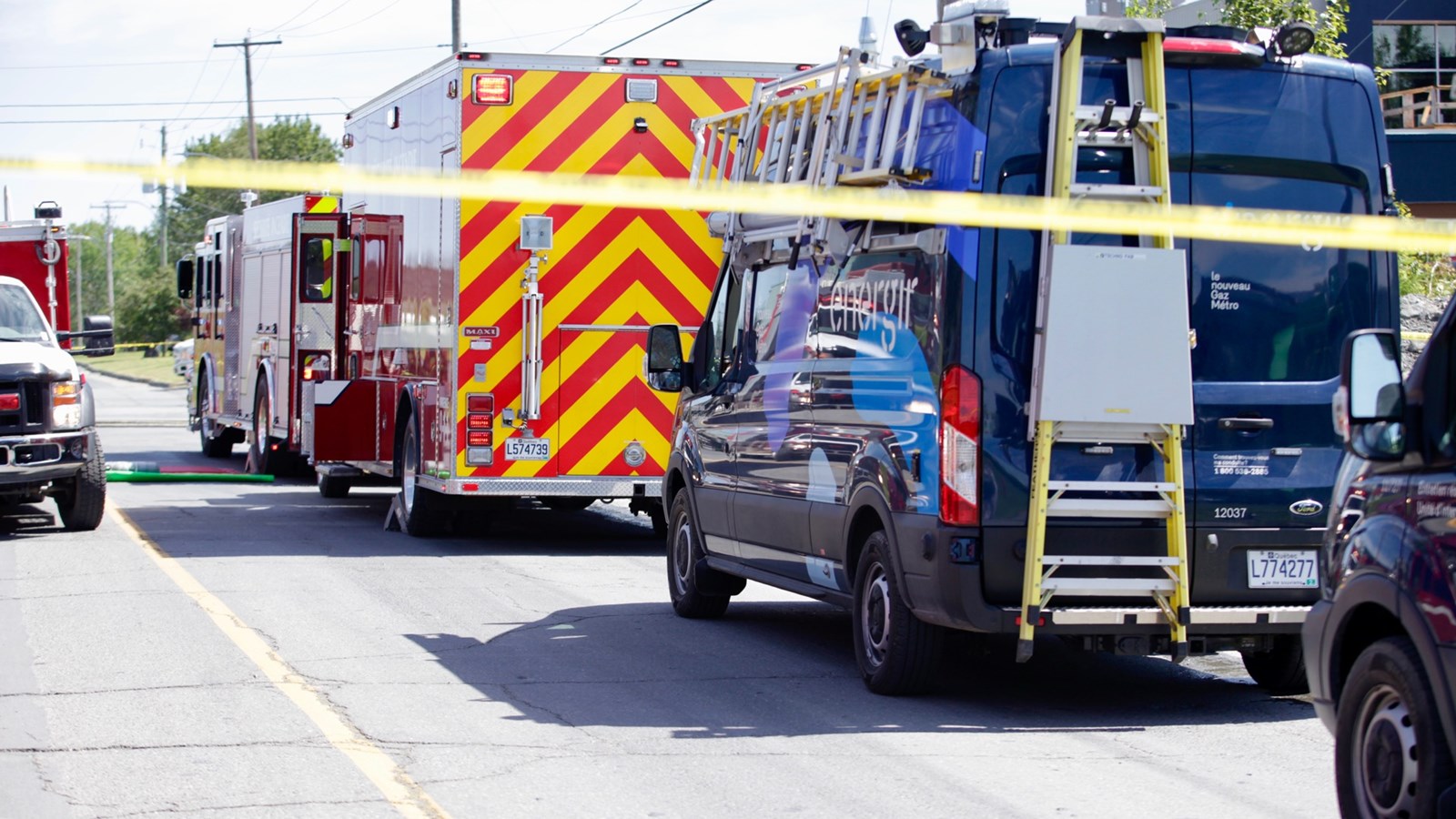 Une fuite de gaz chez OSI Machinerie à Saint-Georges