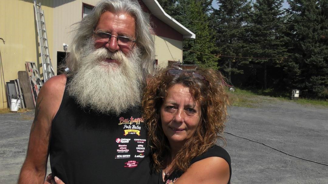 Les organisateurs du Party Harley et propriétaires du bar Traffic, Donald Boucher et Édith Delagrave.
