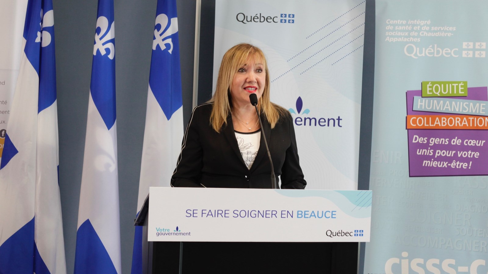 Brigitte Busque, présidente du conseil d'administration du CISSS-CA.