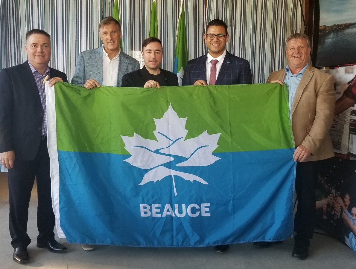 Normand Roy, Maxime Bernier, Jonathan Bolduc, Samuel Poulin et Gaétan Vachon