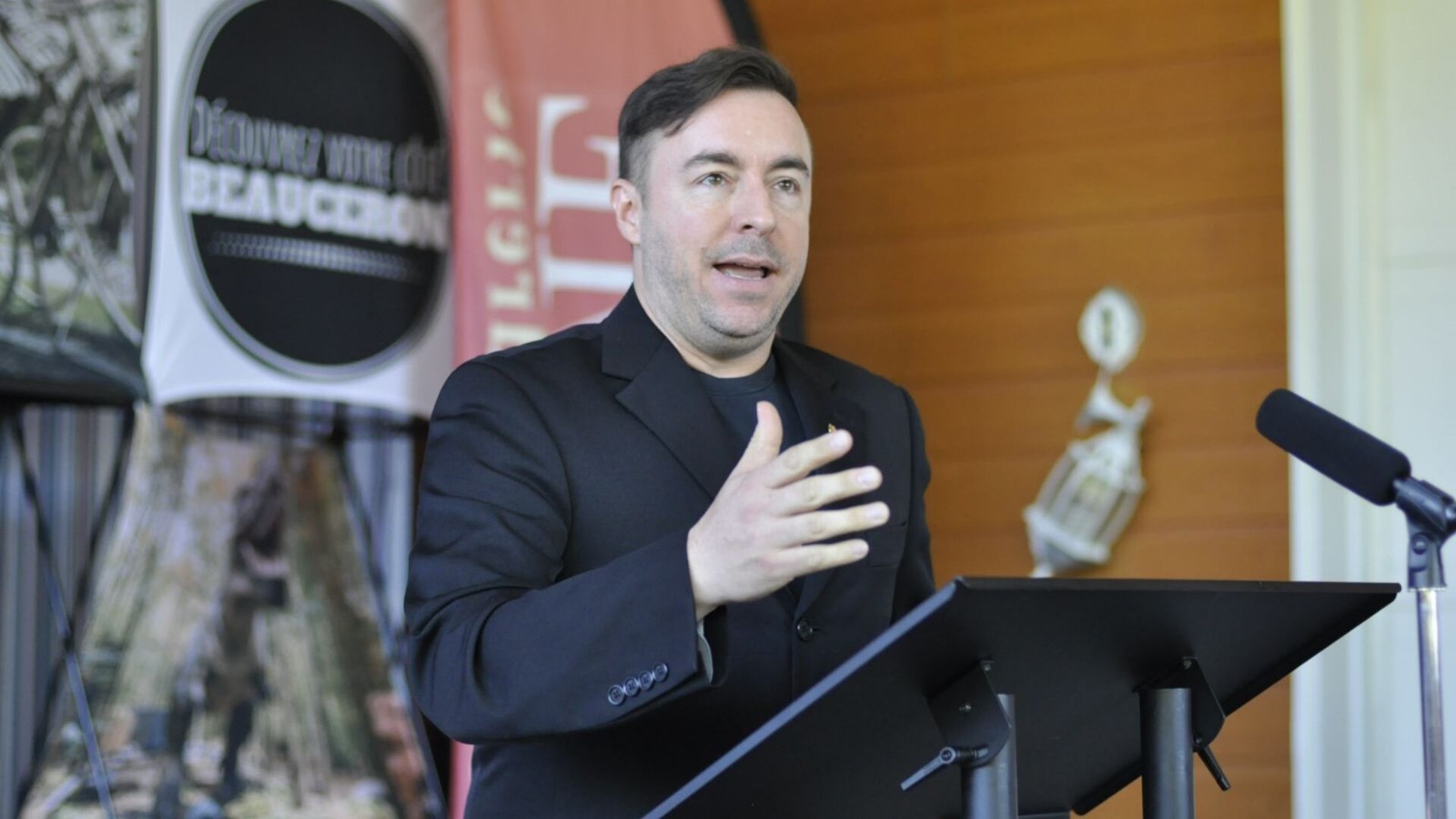 Jonathan Bolduc, préfet de la MRC de Robert-Cliche et maire de Saint-Victor