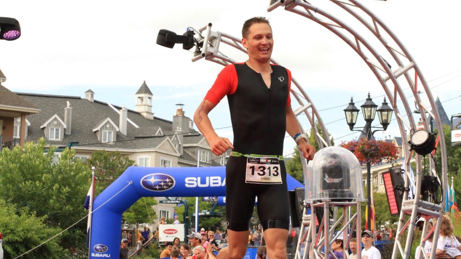 Simon LeBlanc a complété l'Ironman Mont-Tremblant en 9 heures et 21 minutes.