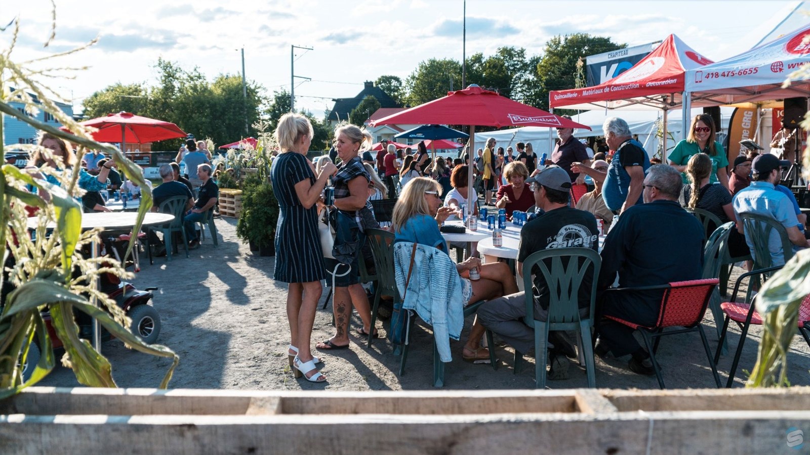 La terrasse était pleine les soirs de beau temps