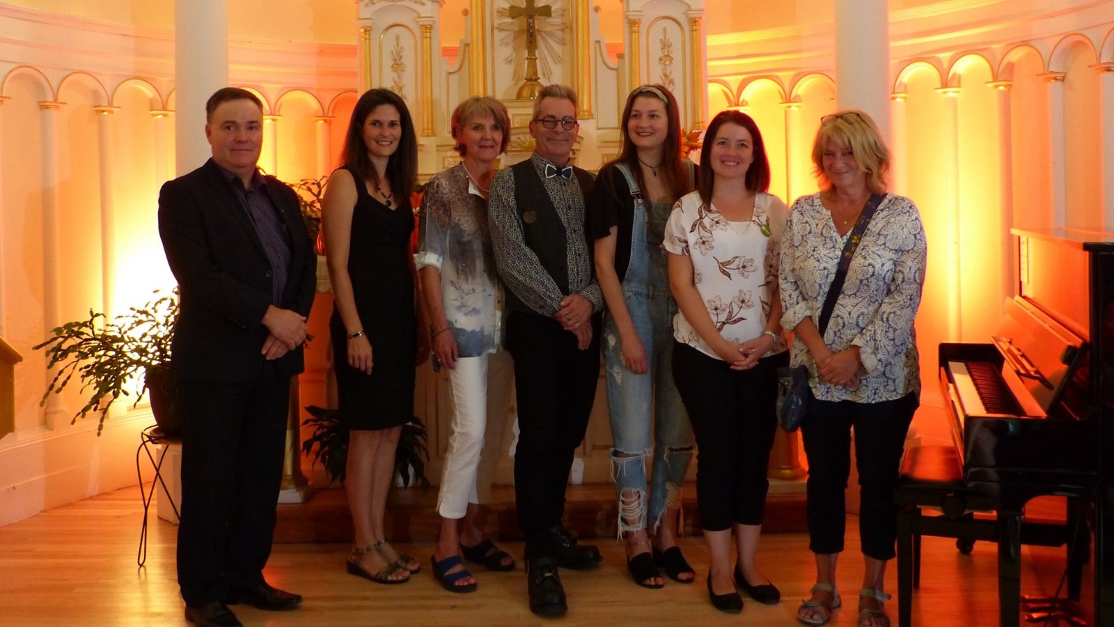 Normand Roy (préfet de la MRC), Julie Goulet, Diane Pomerleau, Carl Gauthier, Eloïse Dumas et Josiane Fortin