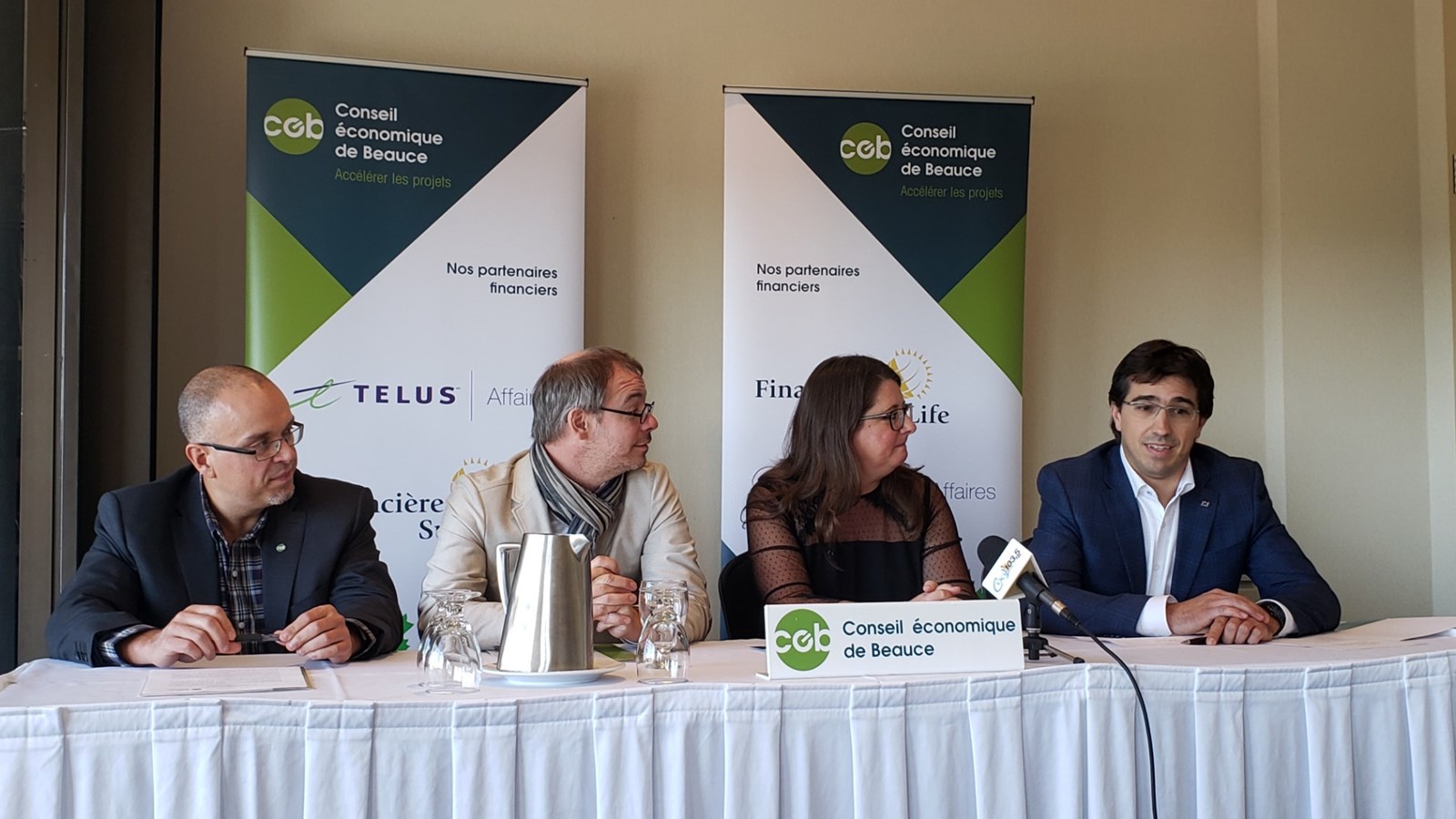 Tony Turcotte, Philippe Dancause, Sonia Marcoux, Jérôme Beaudry