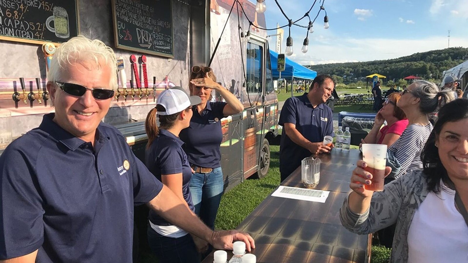 Les participants pouvaient déguster une vingtaine de bières.