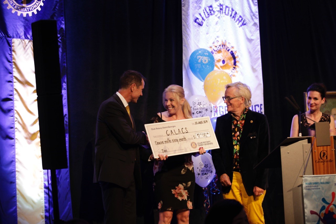 Le Club Rotary amasse 12 500$ pour le Calacs Chaudière-Appalaches