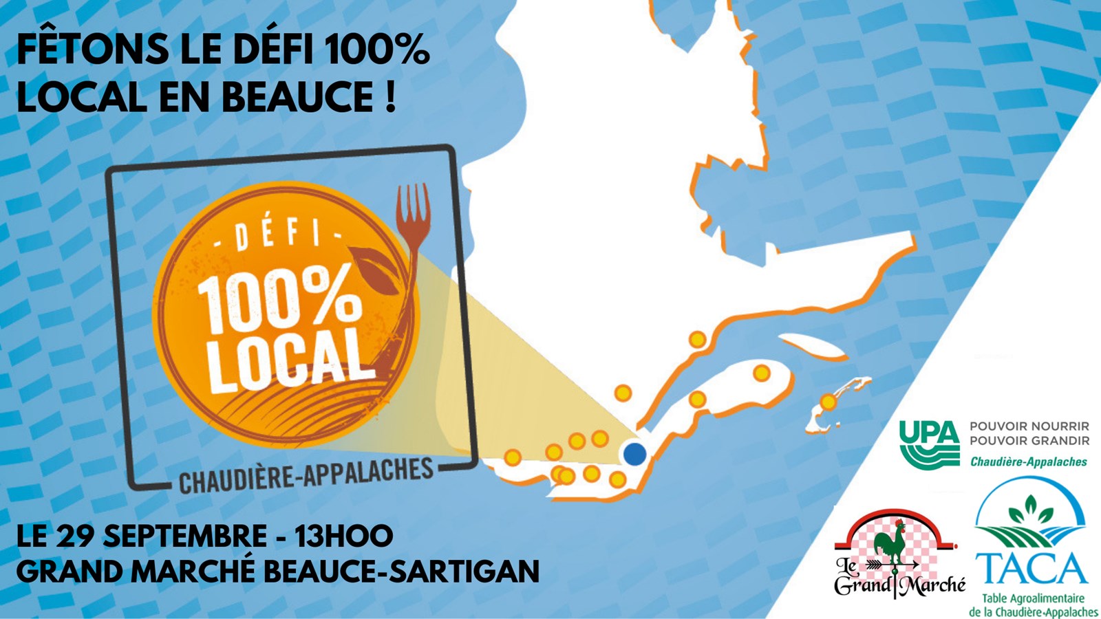 La population beauceronne invitée à souligner la fin du Défi 100 % local