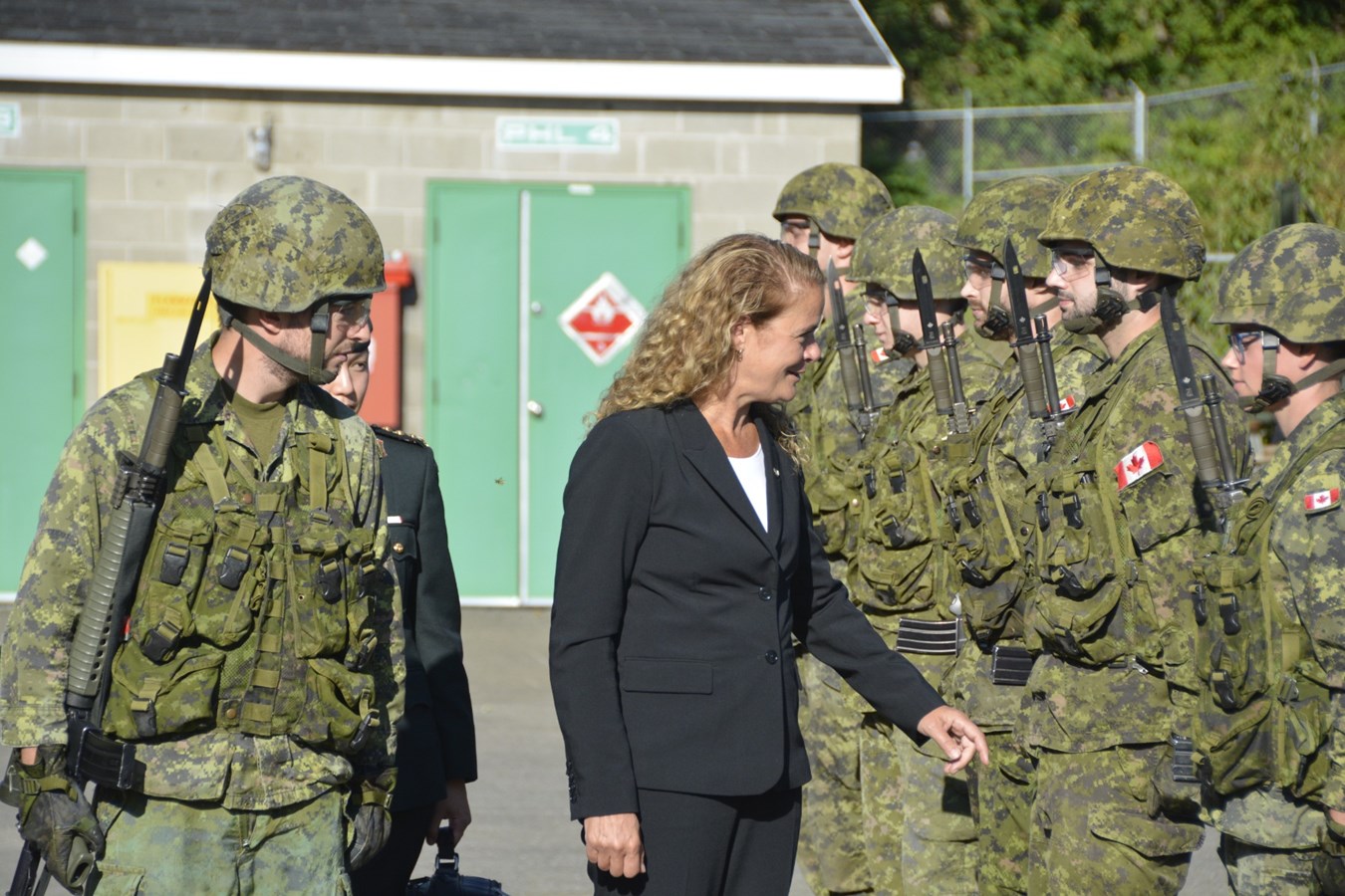 Le Régiment de la Chaudière et son musée reçoivent la gouverneure générale du Canada