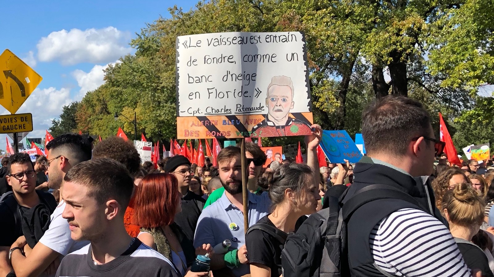 De jeunes Beaucerons s’invitent à la grande marche pour le climat de Montréal