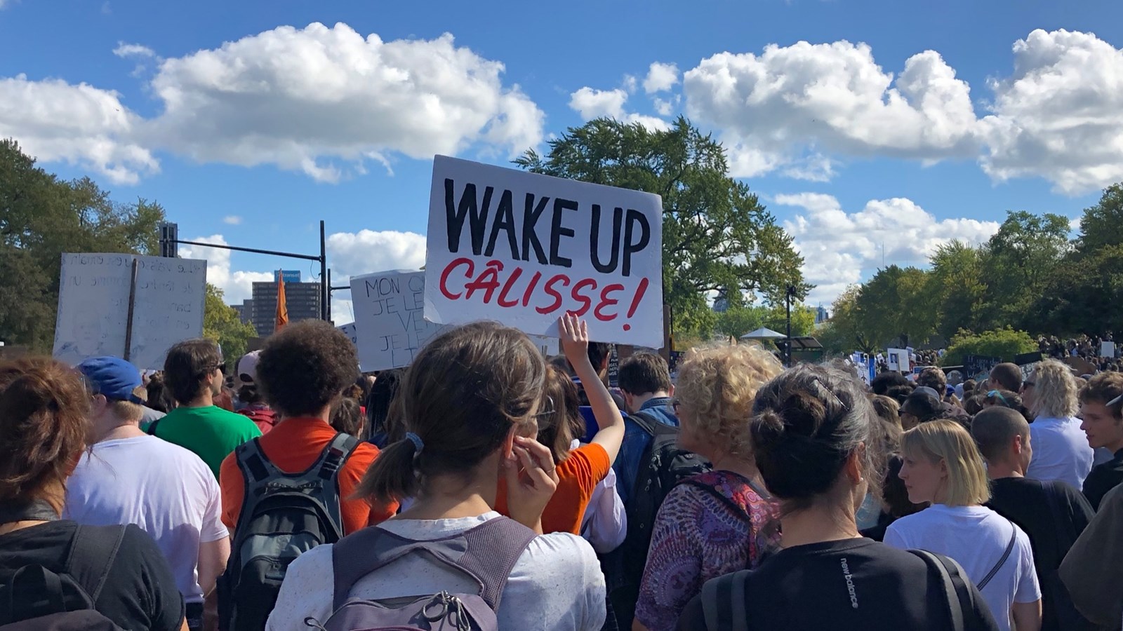 De jeunes Beaucerons s’invitent à la grande marche pour le climat de Montréal