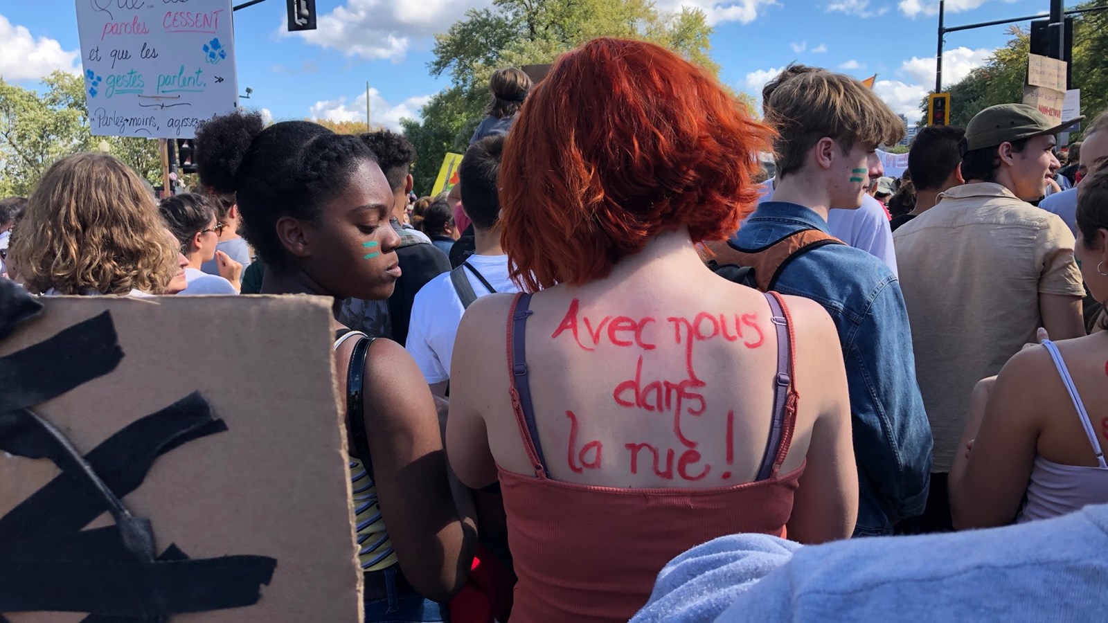 De jeunes Beaucerons s’invitent à la grande marche pour le climat de Montréal