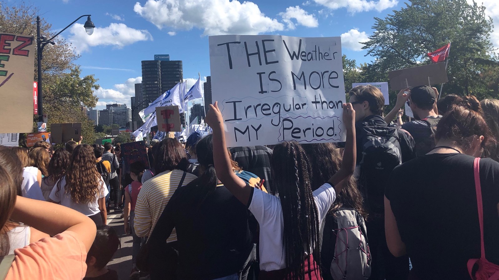 De jeunes Beaucerons s’invitent à la grande marche pour le climat de Montréal