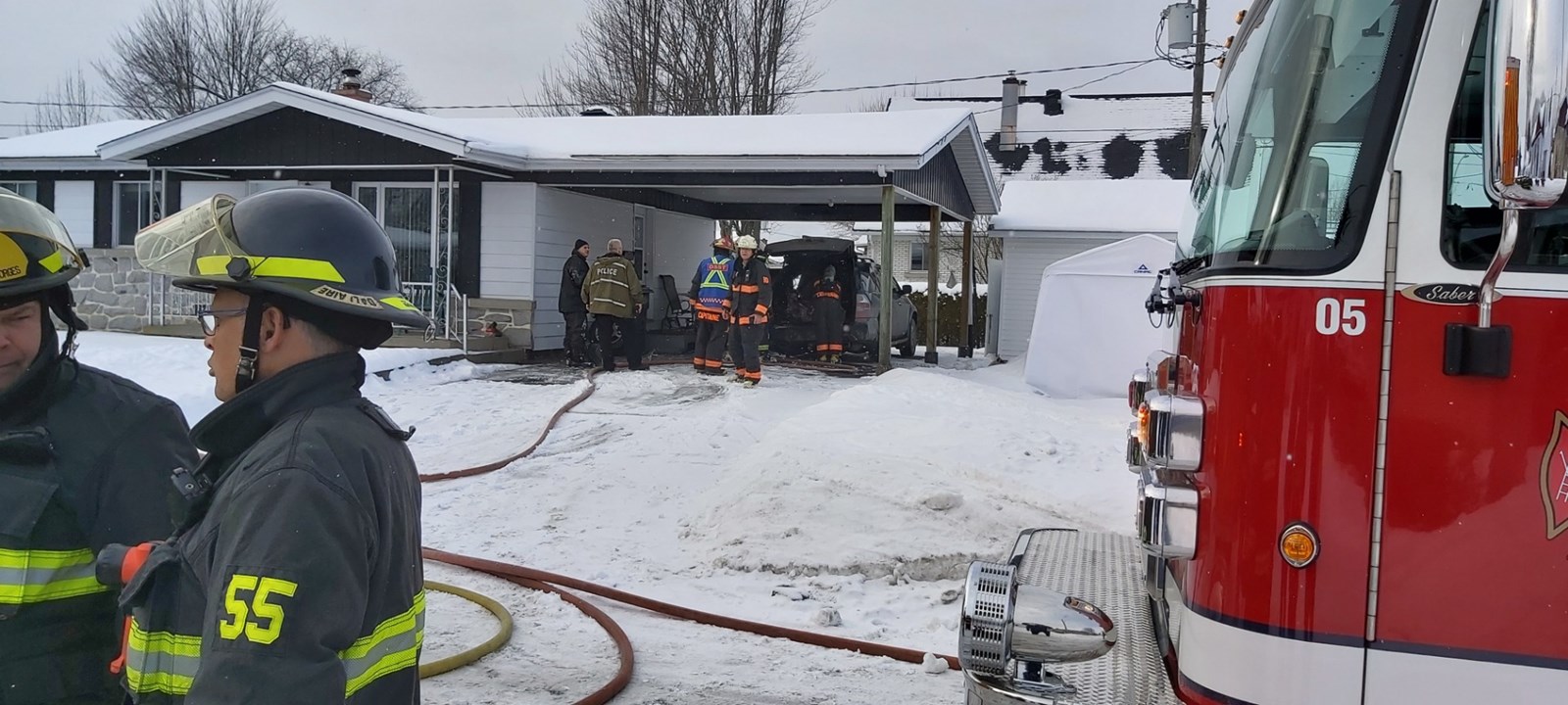 Un incendie de véhicule à Saint-Georges