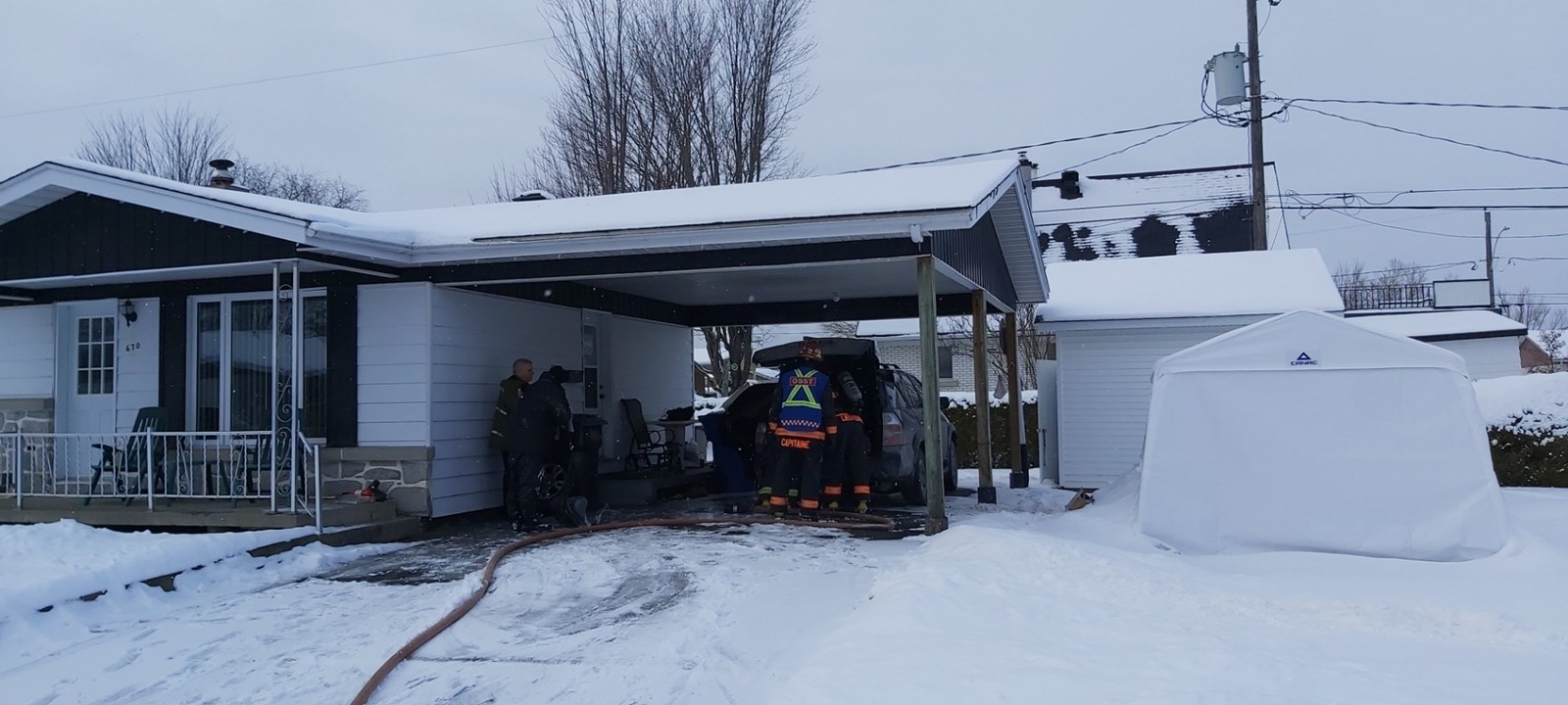 Un incendie de véhicule à Saint-Georges
