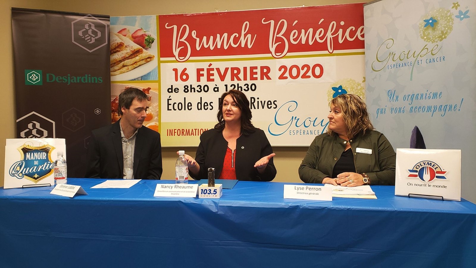 Steeve Labbé, Nancy Rheaume et Lyse Perron