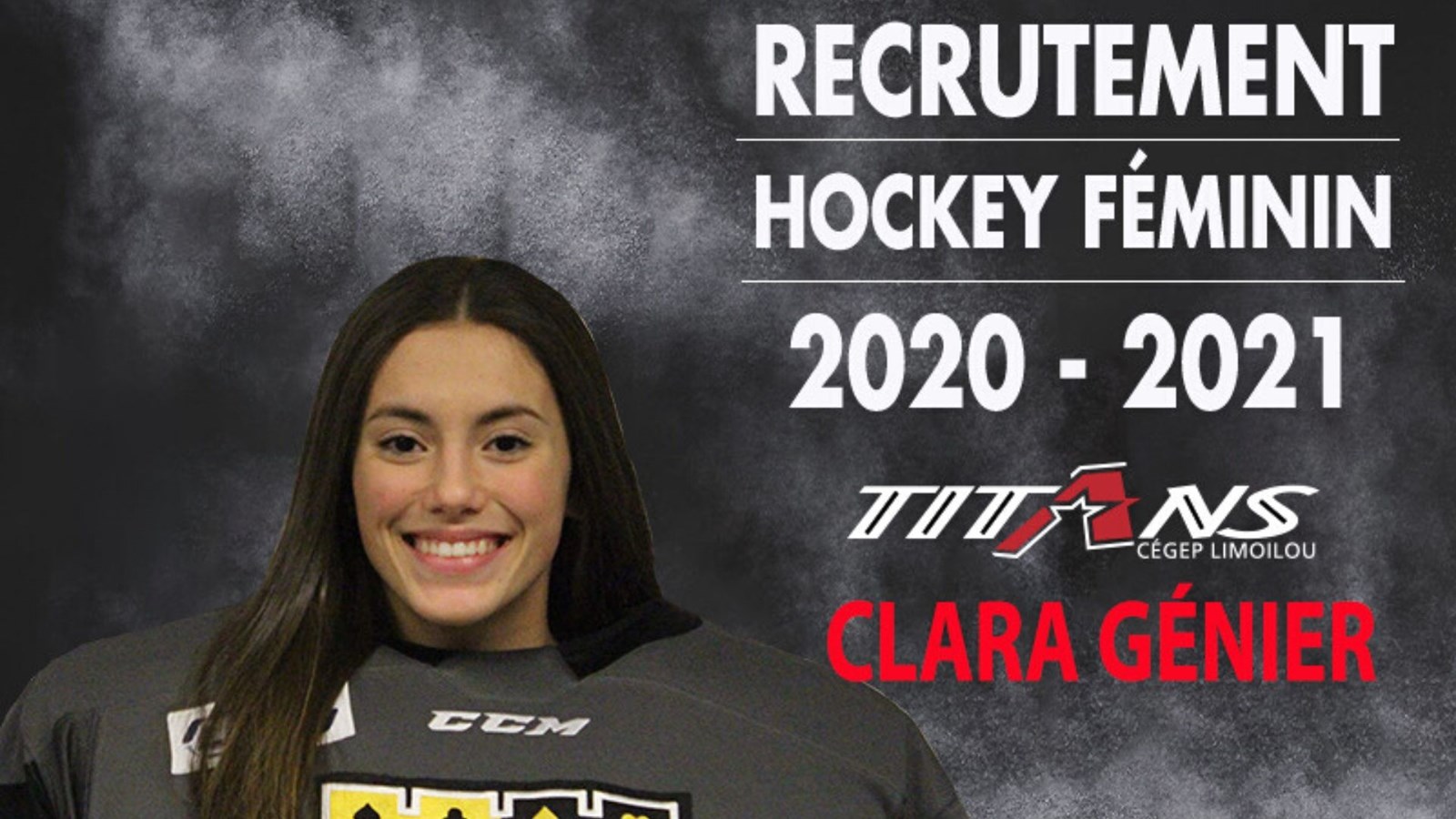 Clara Génier a été recrutée chez les Titans du Cégep Limoilou.