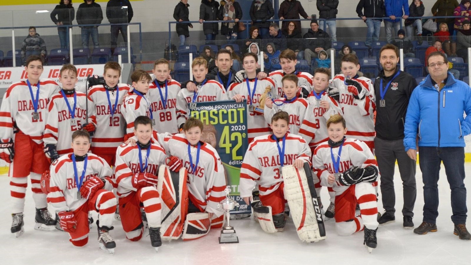 L'équipe benjamine D3 des Dragons hockey