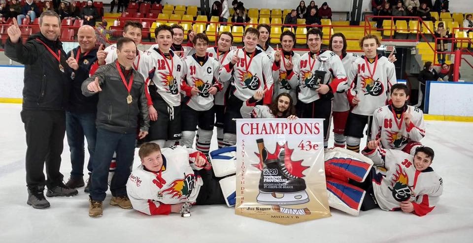 Le Regroupement BCSG 2, champions de la classe midget B