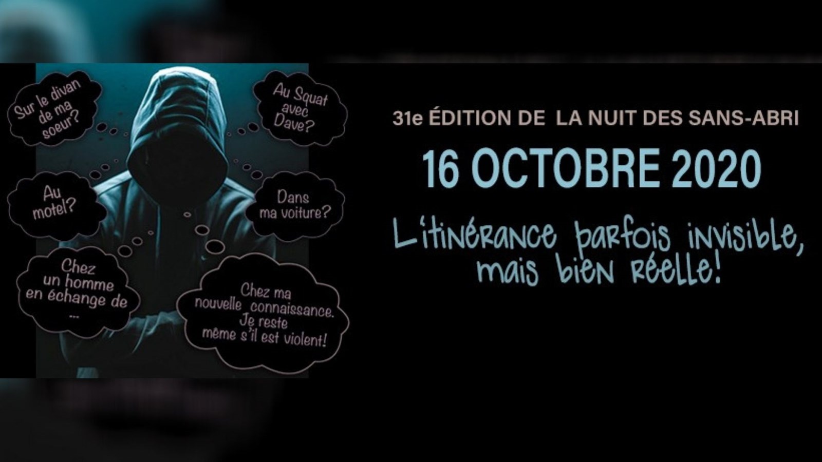 L’itinérance parfois invisible, mais bien réelle!