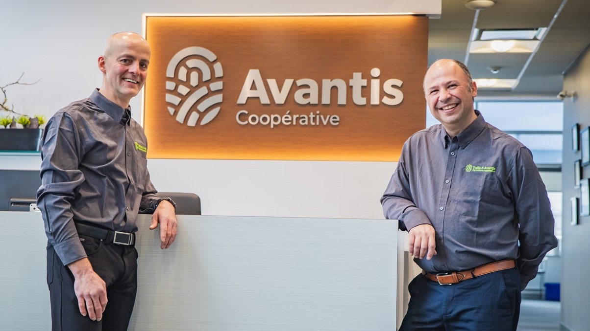 Frédéric Martineau, président de la coopérative et Marco Nadeau, directeur général