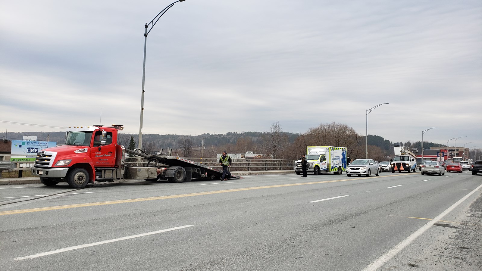 Léger accident sur le boulevard Lacroix