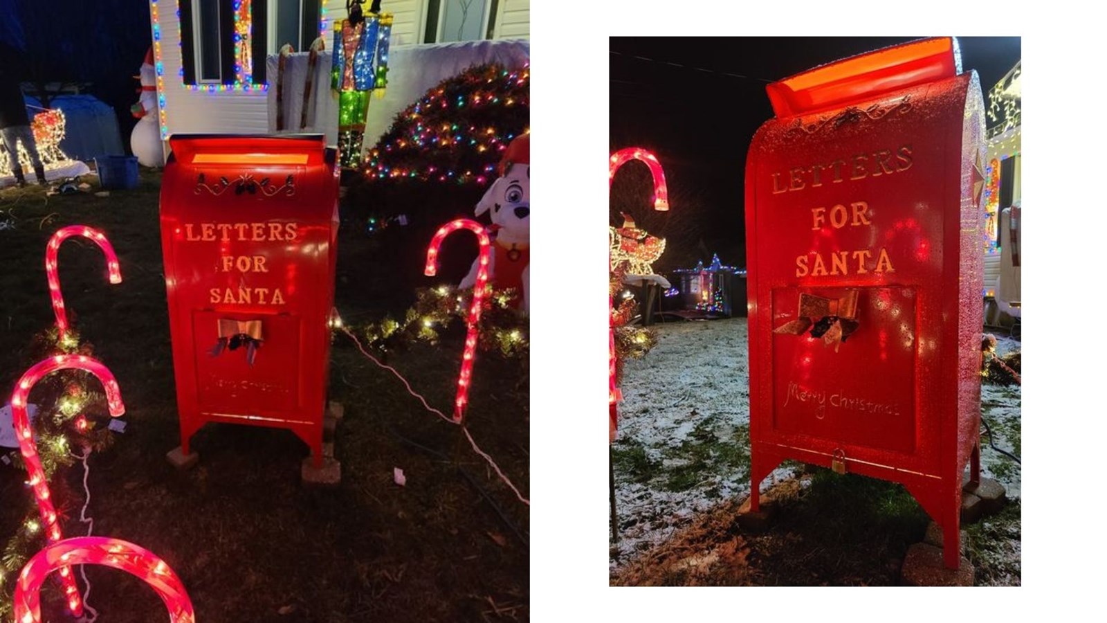 Une famille installe une véritable boîte aux lettres du Père Noël à Saint-Côme-Linière