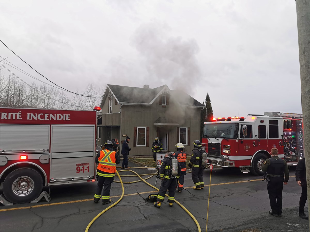 Feu dans une résidence de Saint-Georges