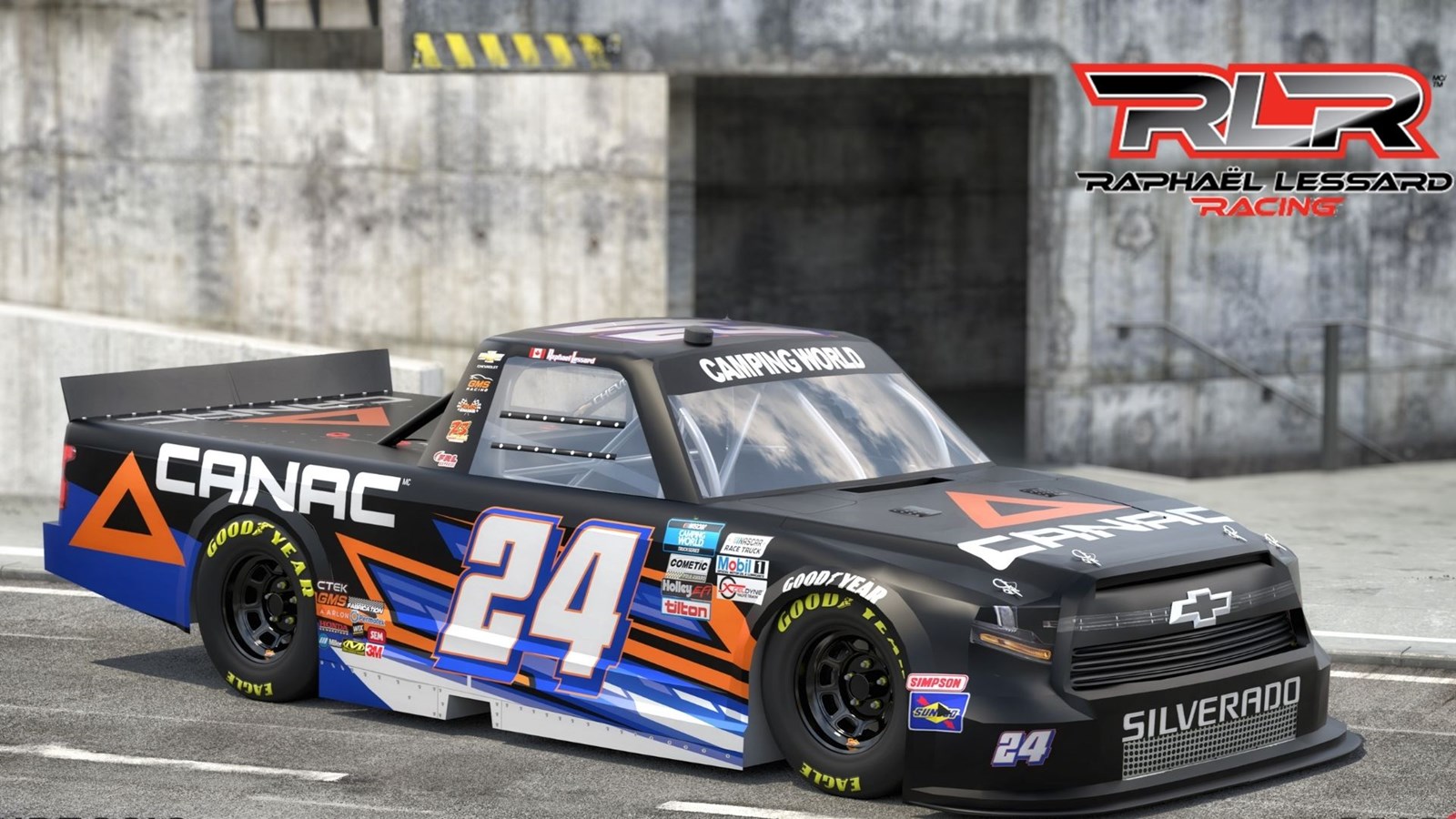 Voici la nouvelle camionnette du pilote Raphaël Lessard