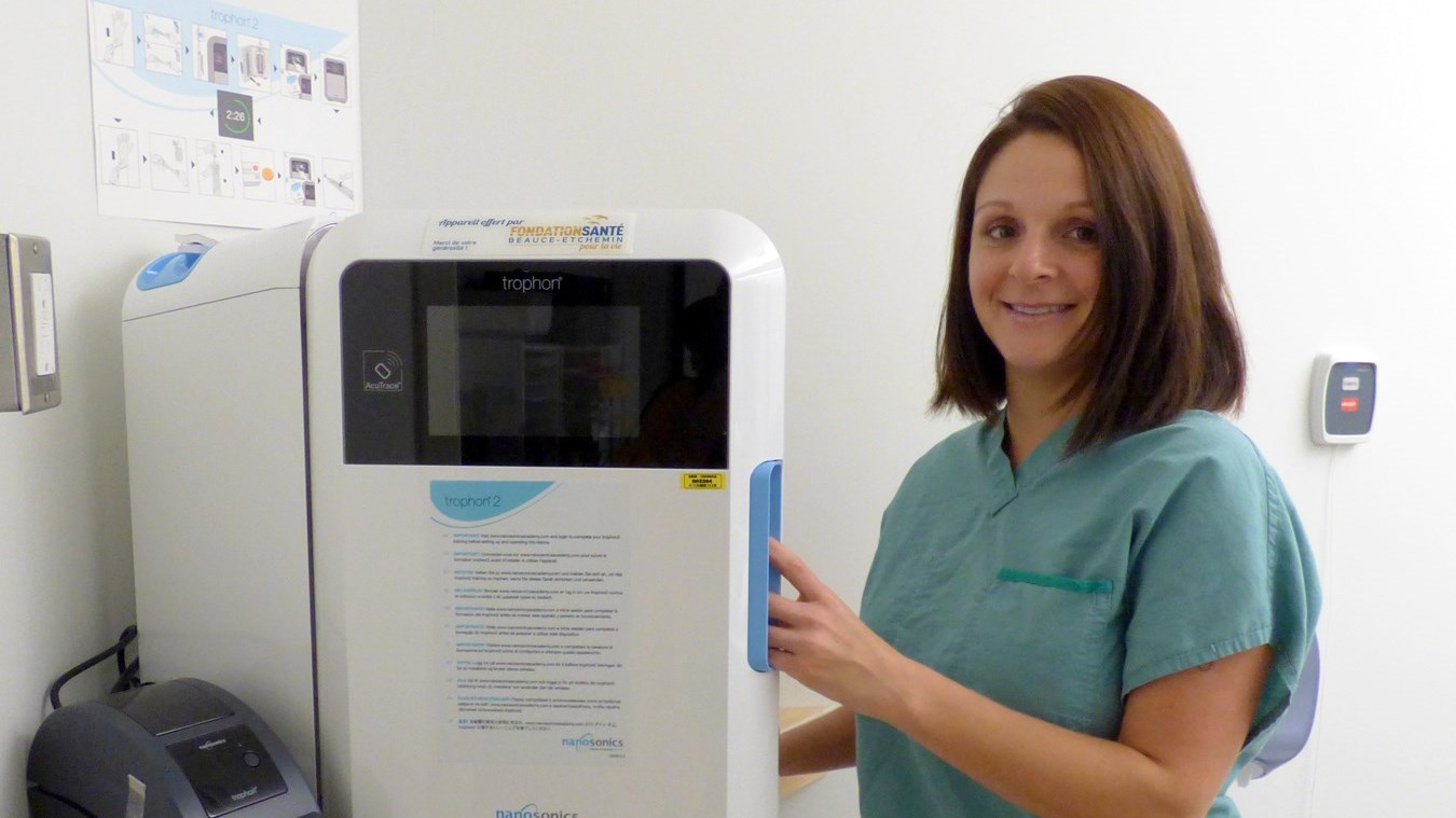 Chantal Poulin, technologue en radiologie à l’Hôpital de Saint-Georges du CISSS de Chaudière-Appalaches.
