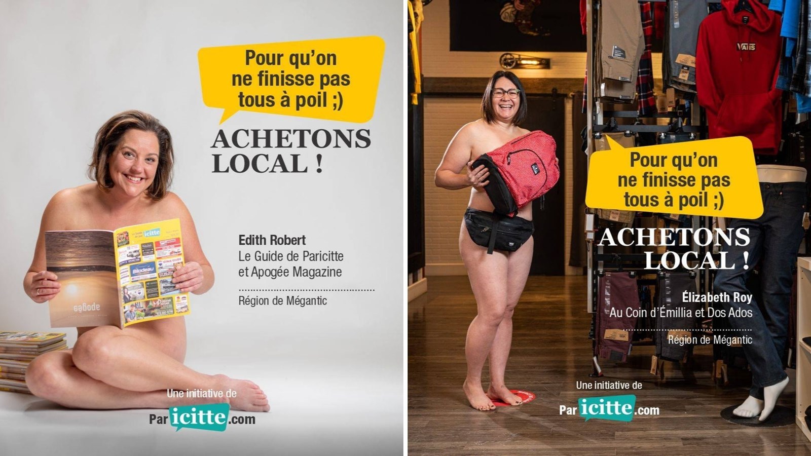Une campagne bien « dénudée » pour des commerçants de Lac-Mégantic