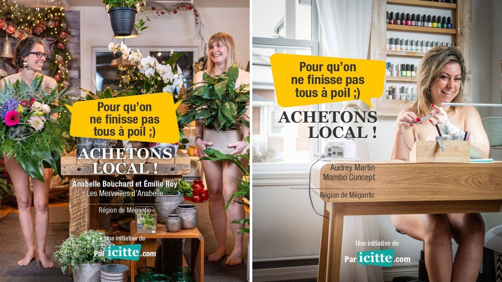 Une campagne bien « dénudée » pour des commerçants de Lac-Mégantic