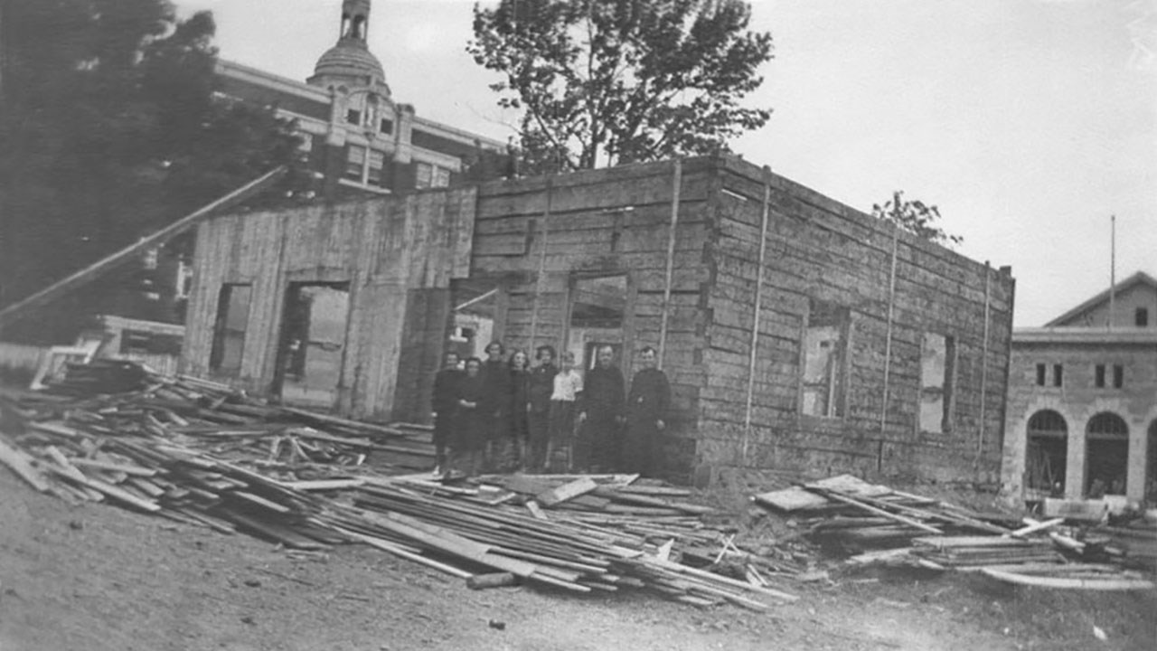 Les anciennes salles paroissiales dans l’ouest