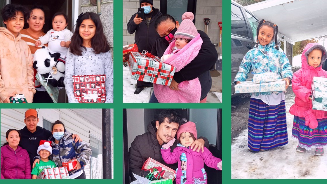 Le Carrefour jeunesse-emploi de Beauce-Nord fait plaisir à des familles immigrantes pour le temps des fêtes