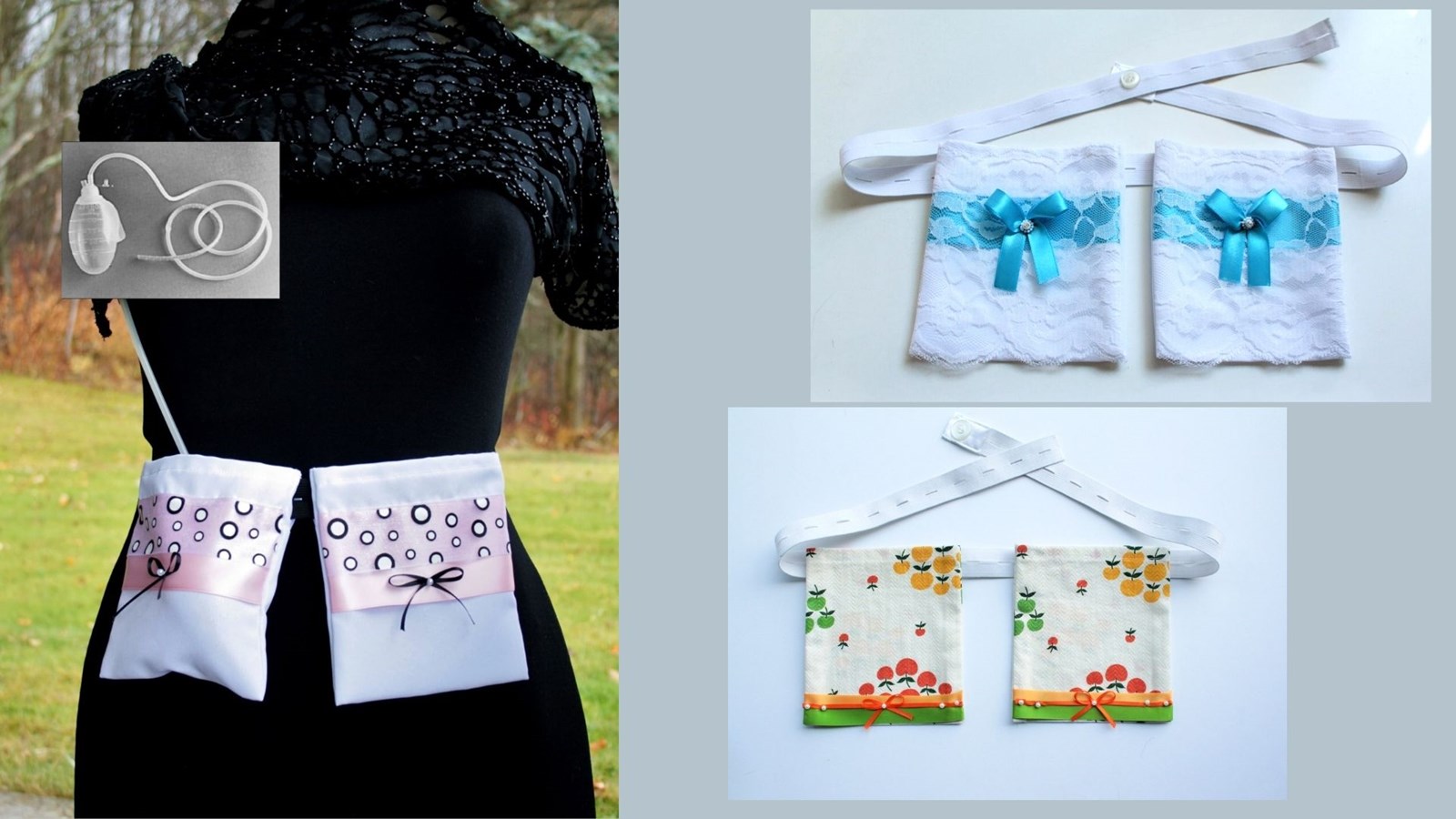 Francine Gilbert crée des pochettes pour drains post mastectomie