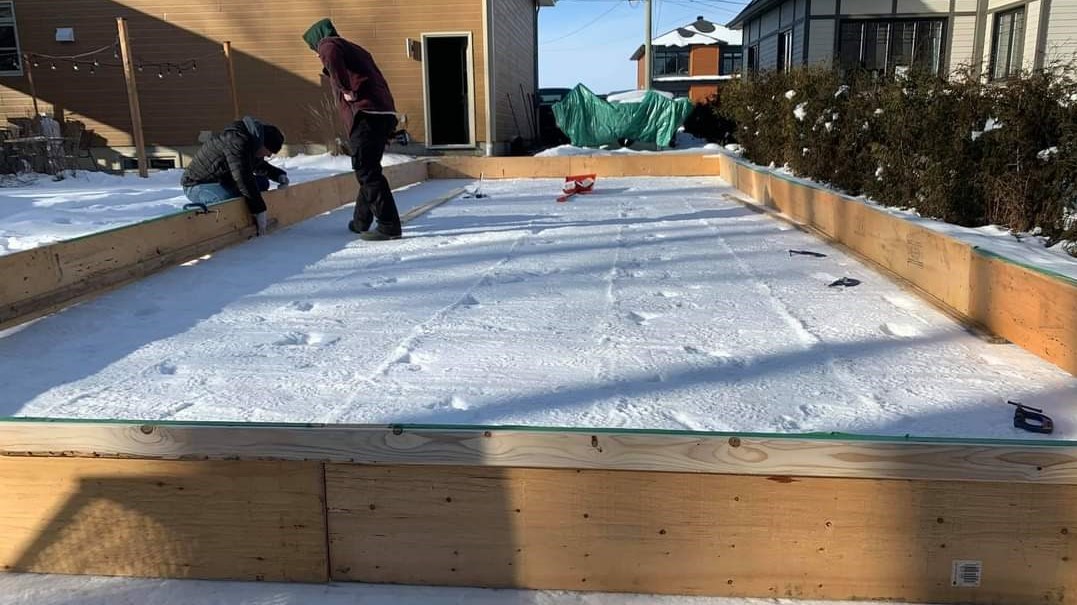 Montrez nous votre propre patinoire extérieure
