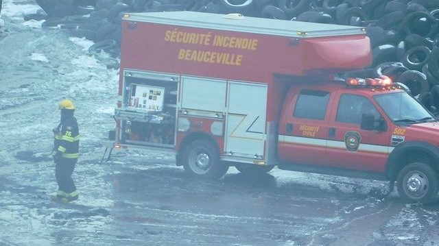 Un incendie chez Royal Mat ce matin