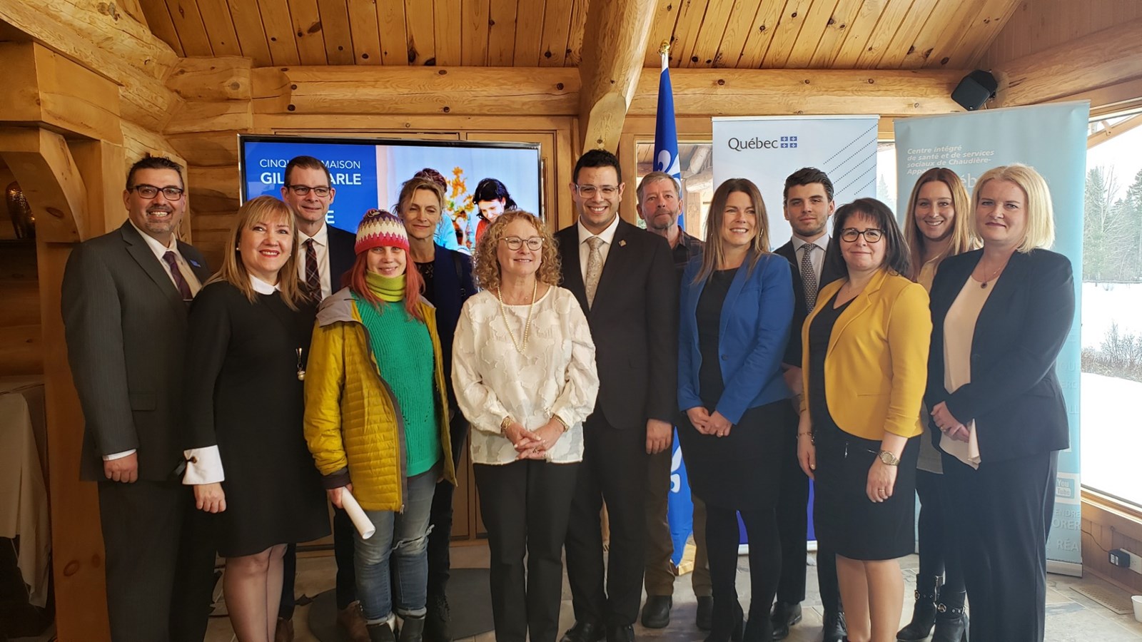 Tous les participants au projet de la maison Gilles-Carle de Saint-René