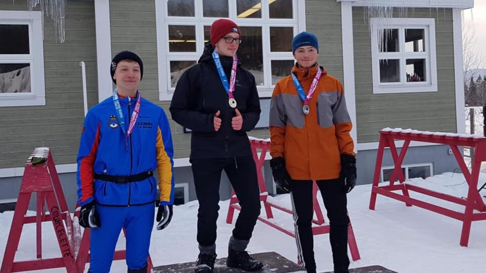 Léo Gagné,première place et Sébastien Larivière-Tardif, deuxième place
