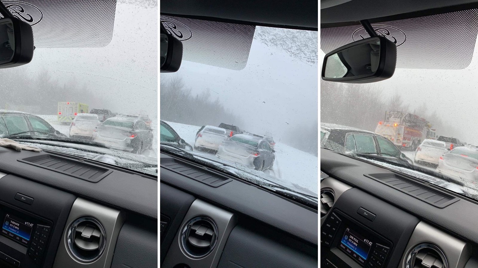 Un carambolage sur l'autoroute 73