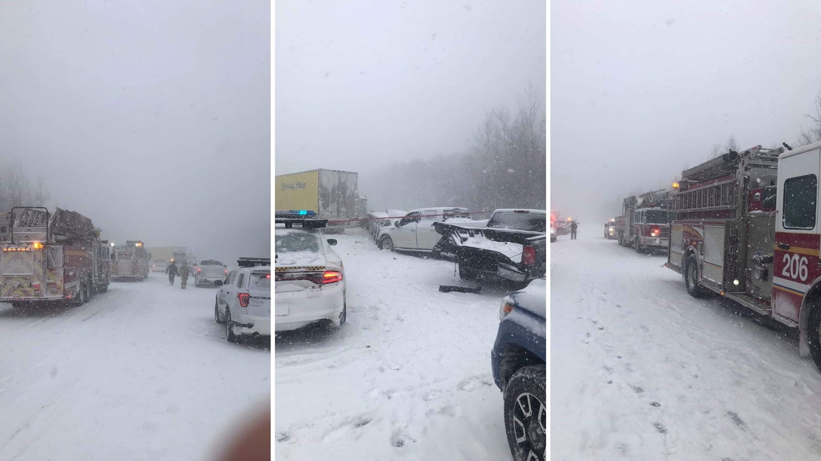 Un carambolage sur l'autoroute 73