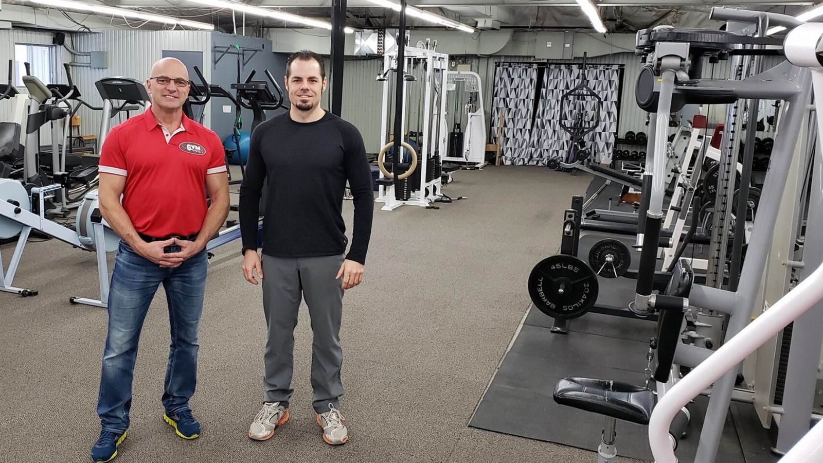 Jean Doyon et Mathieu Lacroix du Gym de l'Ouest.