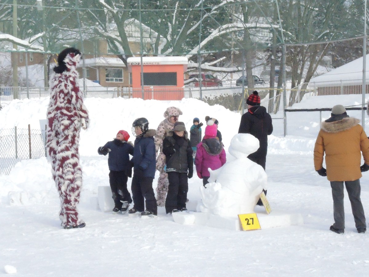 Le froid glacial n'a pas eu raison de l'élan créatif des sculpteurs 