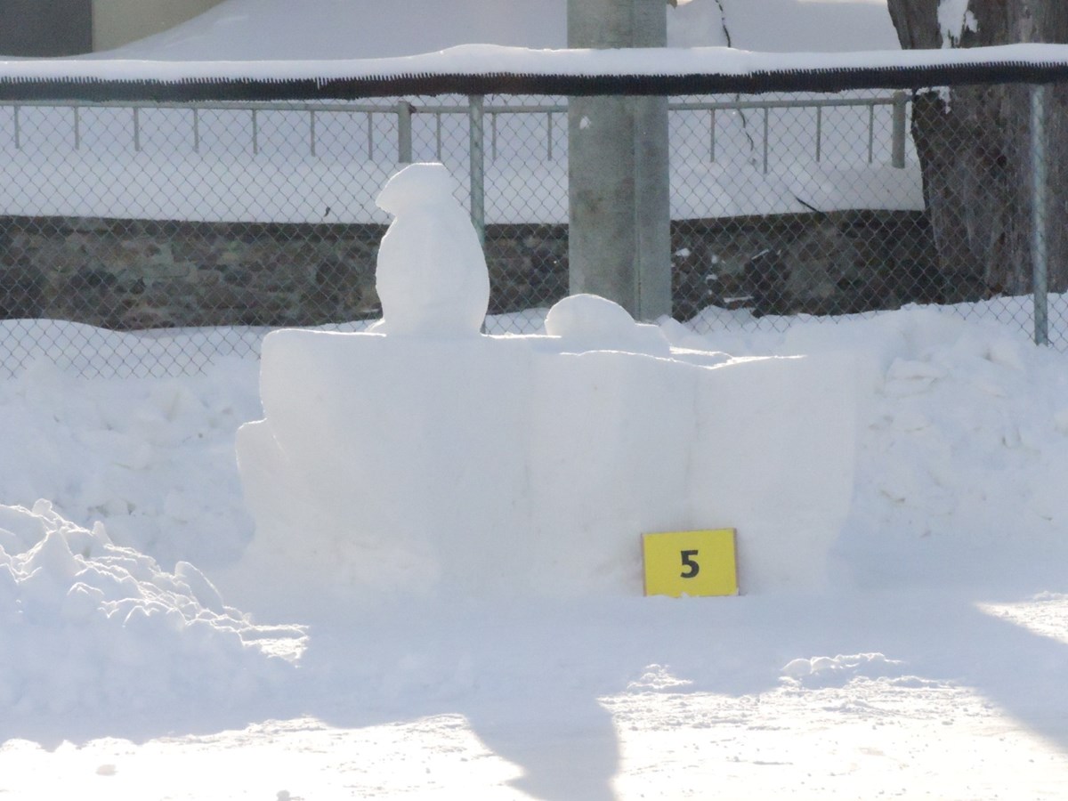 Le froid glacial n'a pas eu raison de l'élan créatif des sculpteurs 