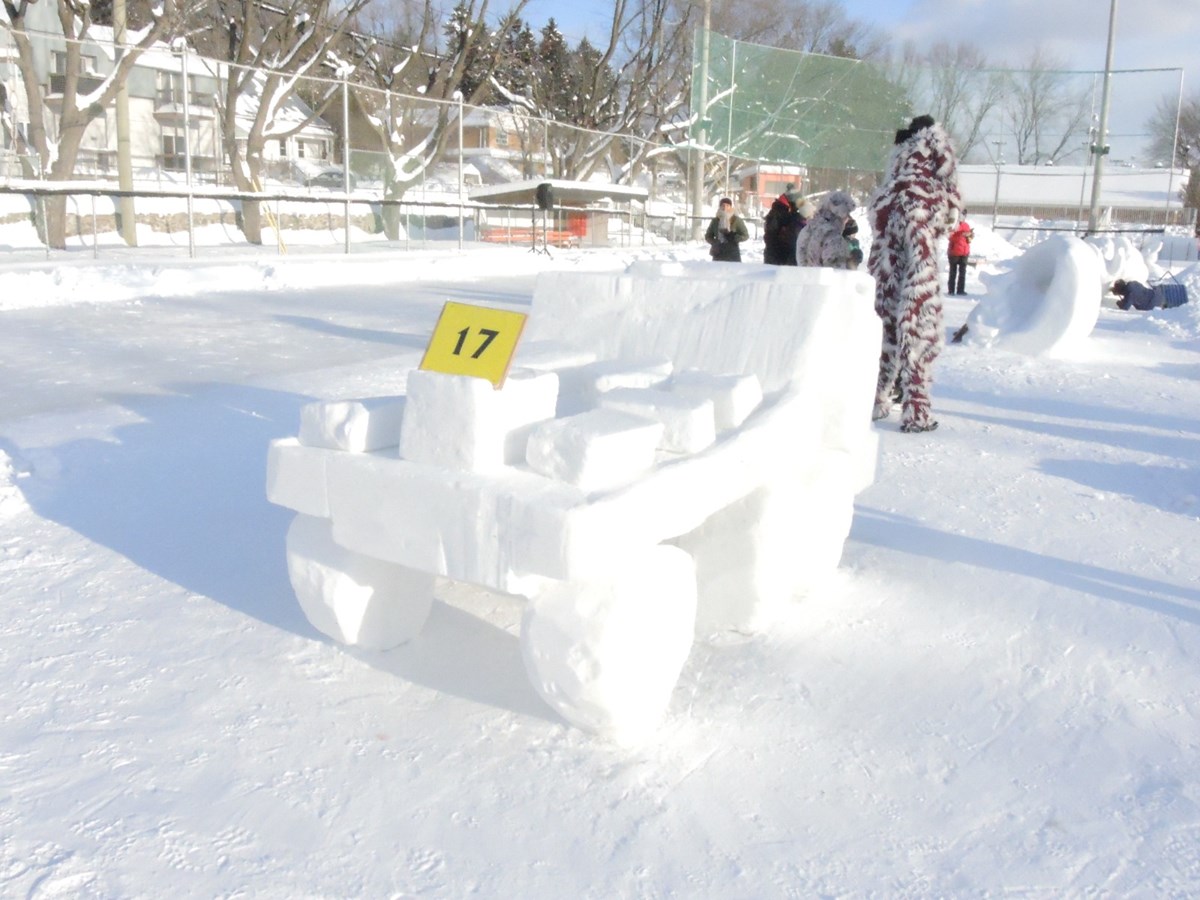 Le froid glacial n'a pas eu raison de l'élan créatif des sculpteurs 