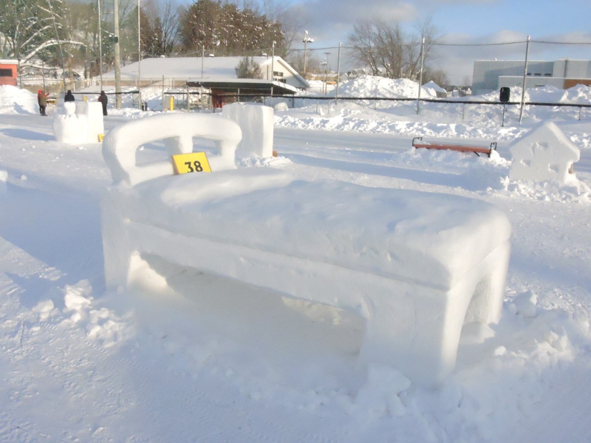 Le froid glacial n'a pas eu raison de l'élan créatif des sculpteurs 