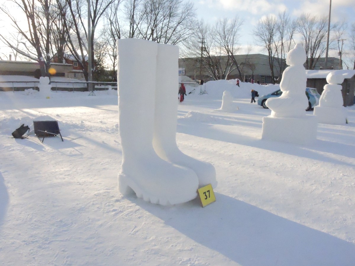 Le froid glacial n'a pas eu raison de l'élan créatif des sculpteurs 