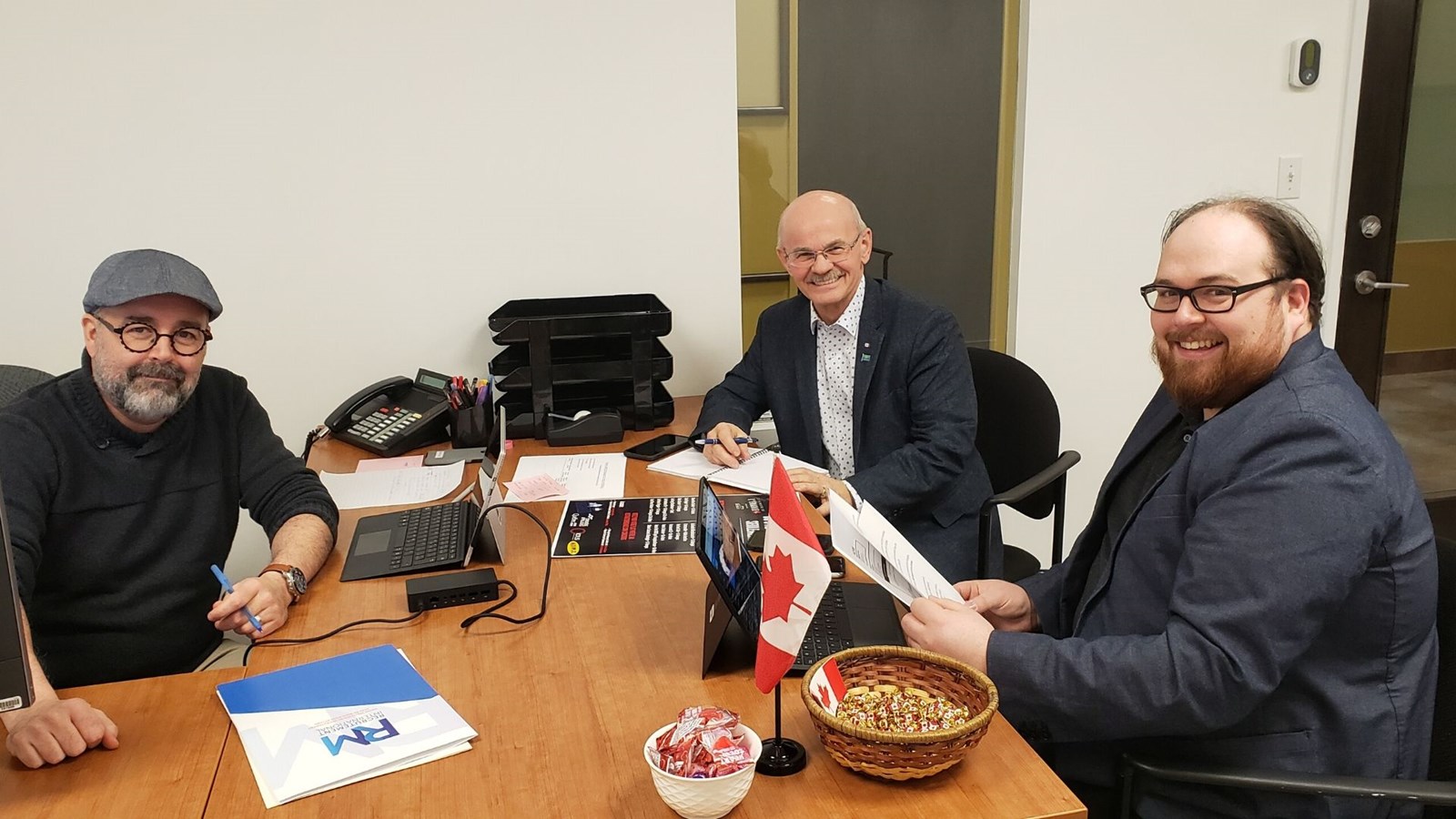 Marco Côté, Richard Lehoux et Alexandre Lehoux-Morissette