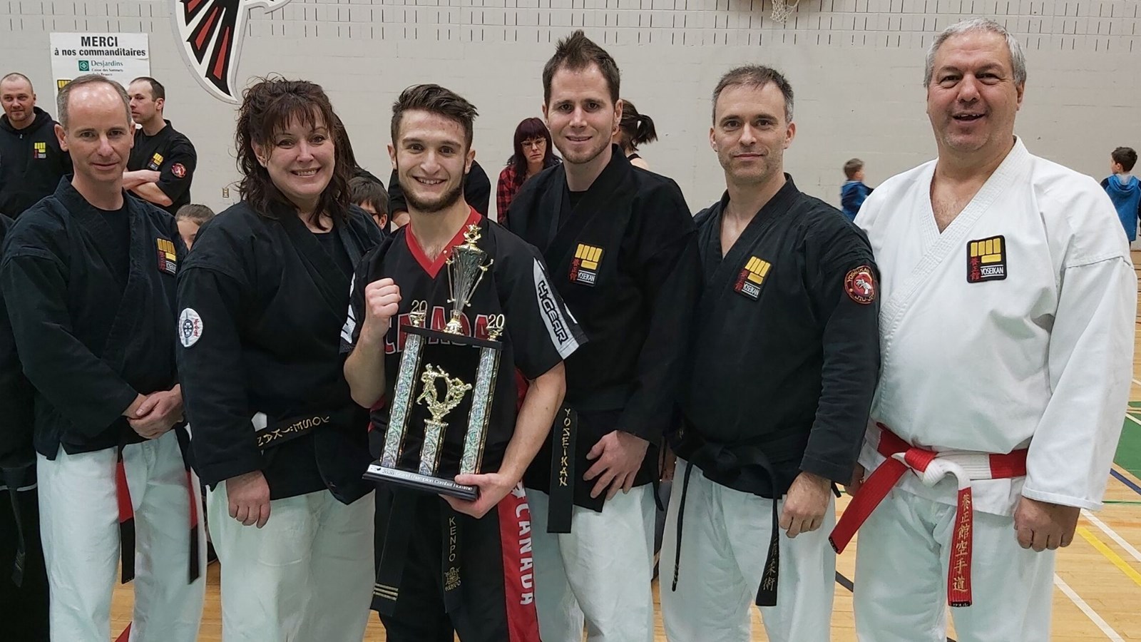 Nelson Trachy, champion en combat hommes.
