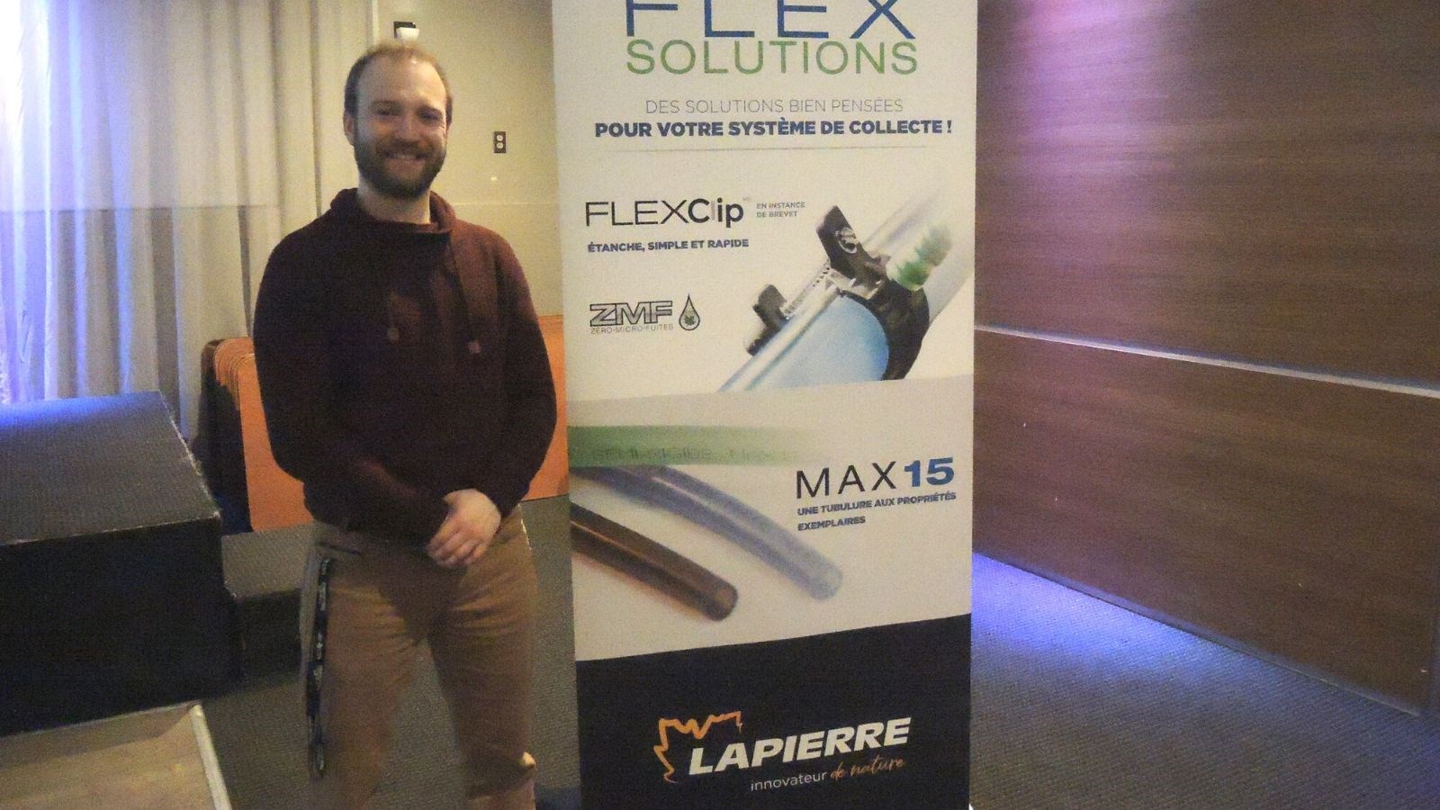 Le conférencier Michaël Cliche, ingénieur forestier et conseiller acéricole au sein de d’APBB Services acéricoles.